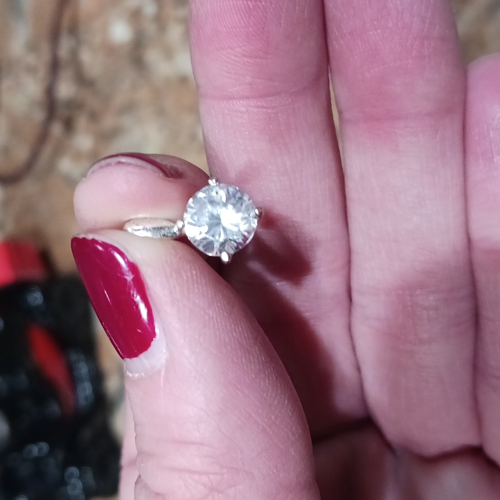 IBB Vintage Sterling Silver Sparkling CZ Pendant.